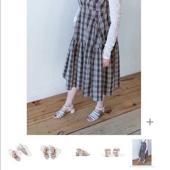 Maryam Nassir Zadeh Palma 3" Heel Sandals Flax 36 - Picture 7 of 10